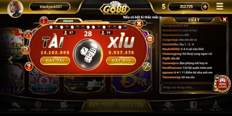 Tài Xỉu Game Go88 - Tìm Hiểu Về Trò Chơi Phổ Biến 1 Tai xiu game Go88